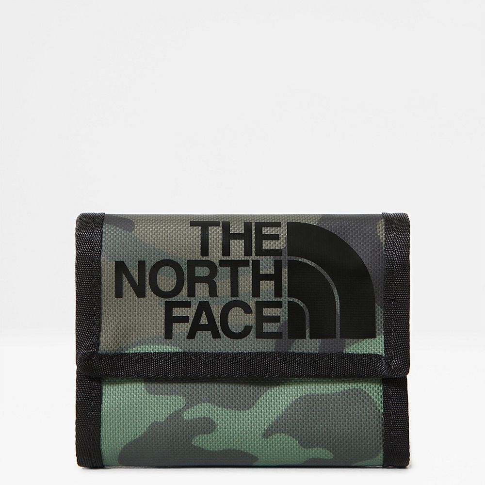 The North Face Wallet Mens Australia - The North Face Base Camp Green / Camo Print / Black (ITB-8506